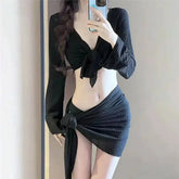 Stylish Four-Piece Women’s Bikini Set for Summer Beachwear - Himpall